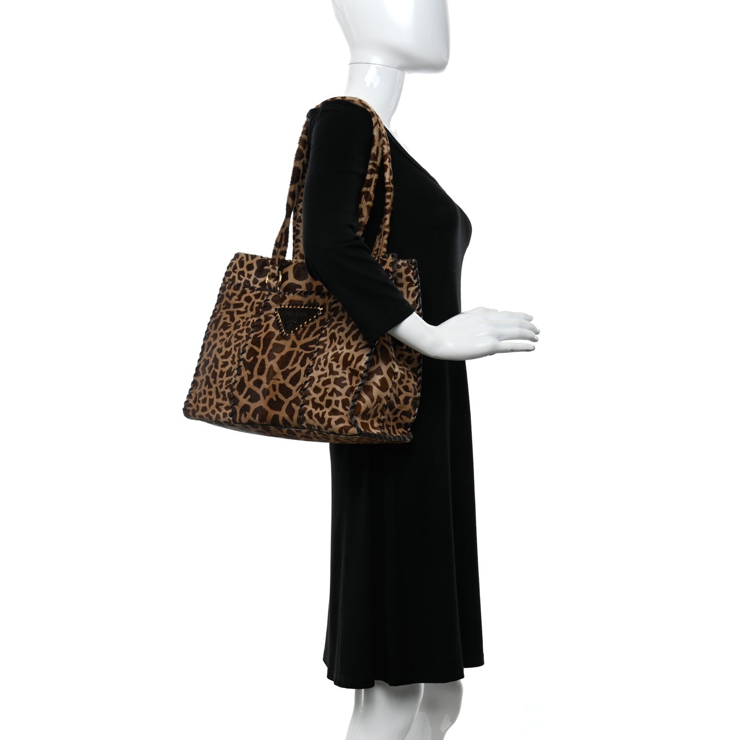 Cavallino Giraffe Print Tote Sabbia Moro