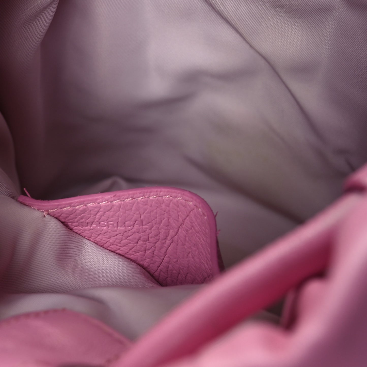 Lambskin Quilted Mini Lola Backpack Primrose Pink
