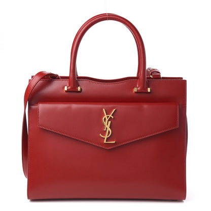 Saint Laurent Grain De Poudre Medium Uptown Tote Rouge Eros 1 of 10