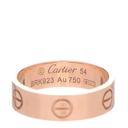 Cartier 18K Pink Gold 5.5mm LOVE Ring 54 6.75 3 of 5