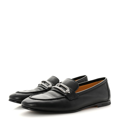 Hermes Calfskin Womens Colette Loafers 36 Black 4 of 10