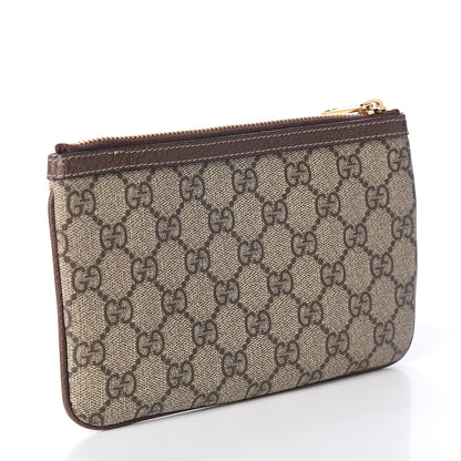 Gucci GG Supreme Monogram Web Small Ophidia Pouch Clutch Beige New Acero 2 of 5