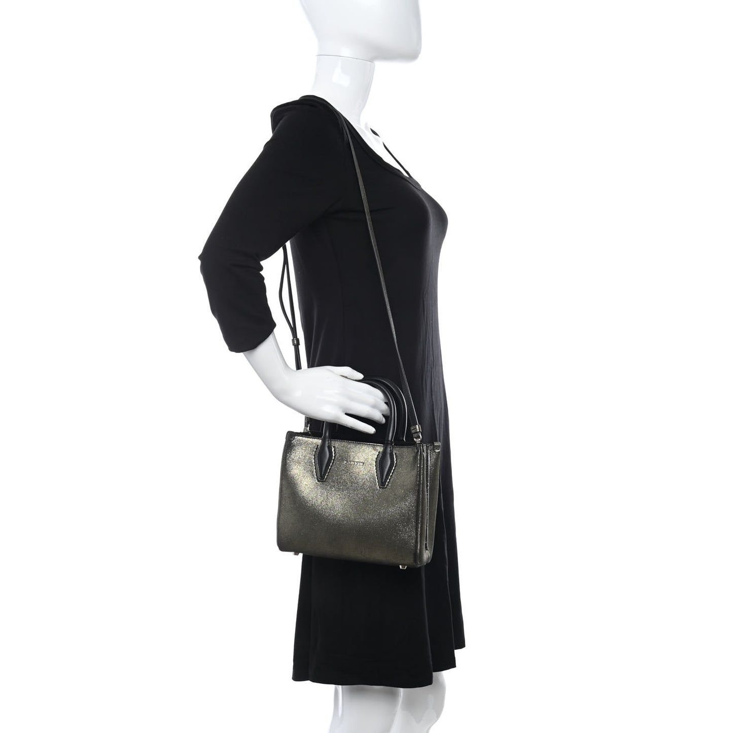 Metallic Lambskin Mini Le Journee Gold