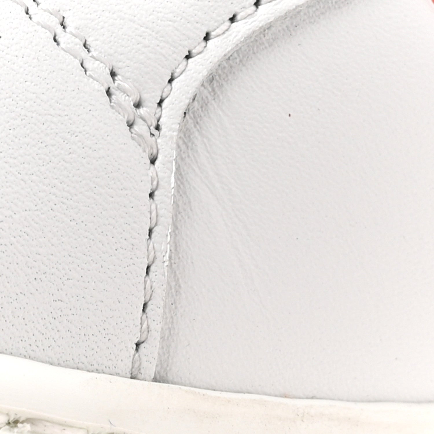 Hermes Calfskin Womens Advantage Sneakers 36 White Orange 12 of 13