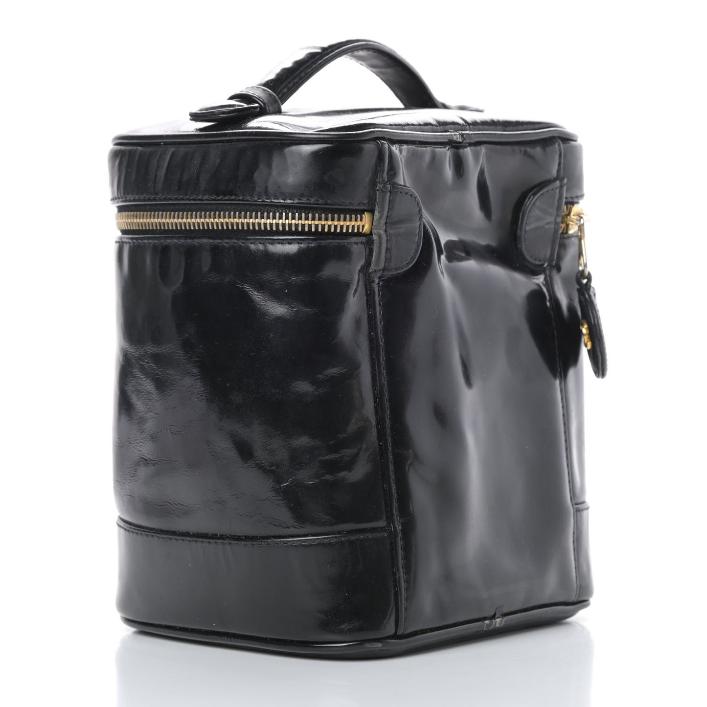 Patent Vanity Cosmetic Case Black