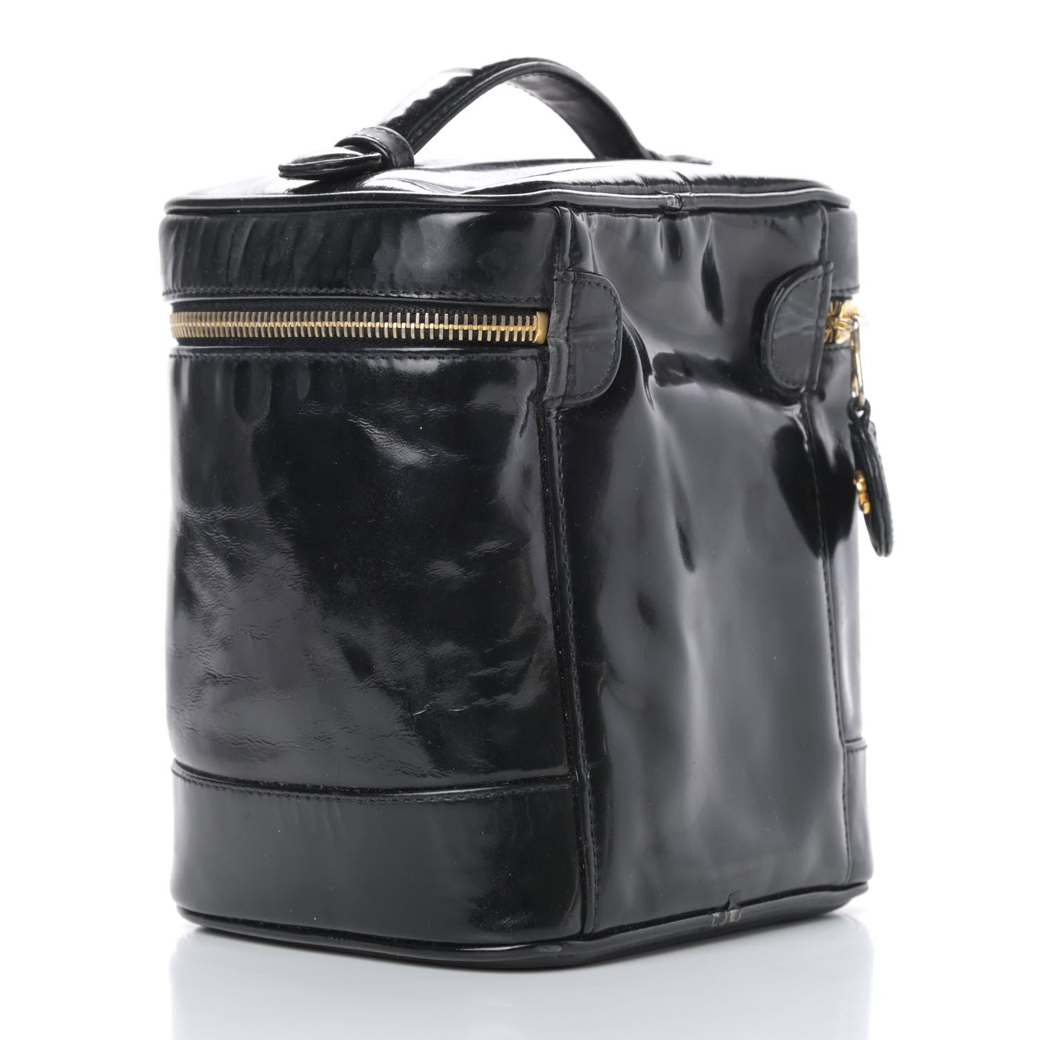 Chanel Patent Vanity Cosmetic Case Black 3 of 13
