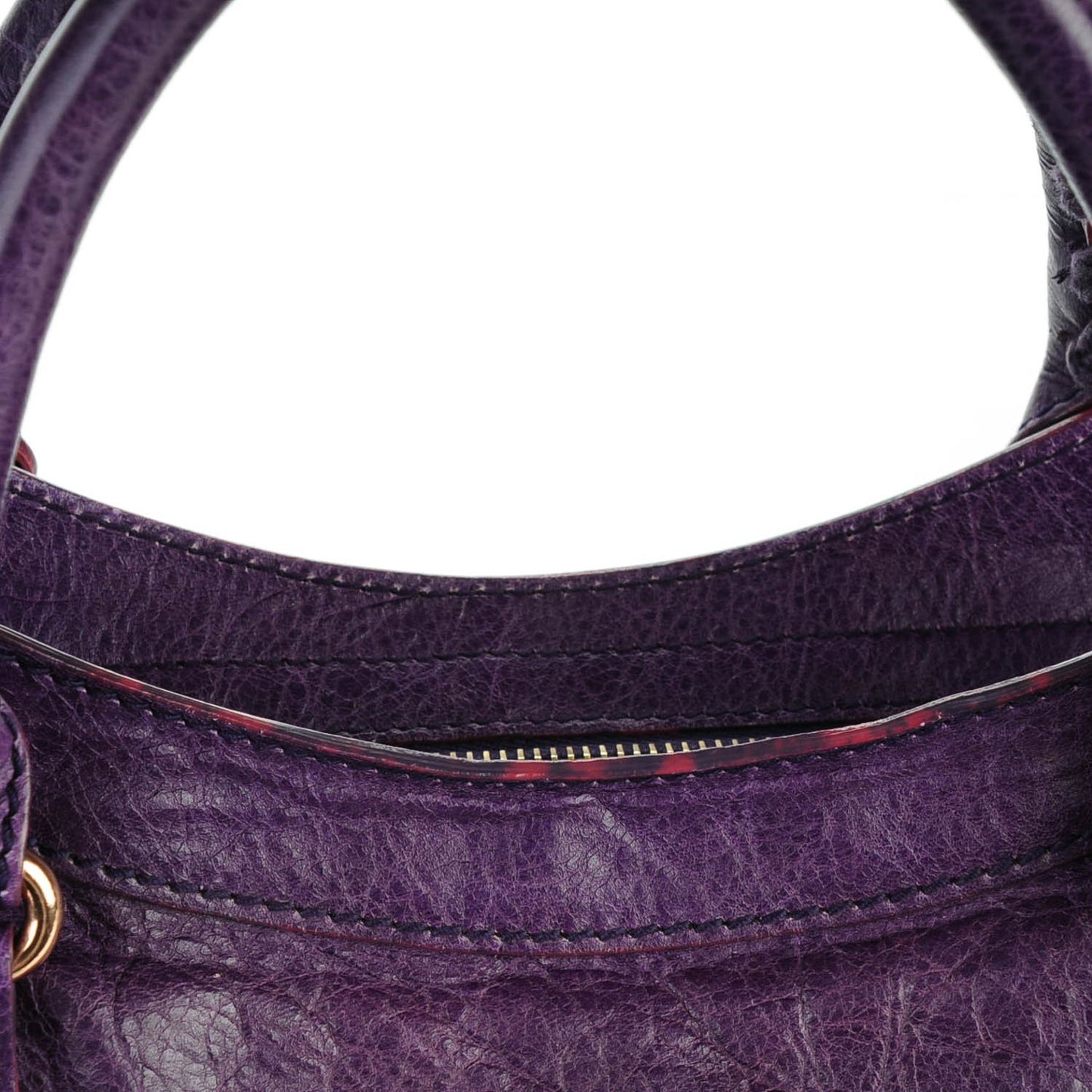 Agneau Giant 12 Rose Gold Hardware City Dark Violet