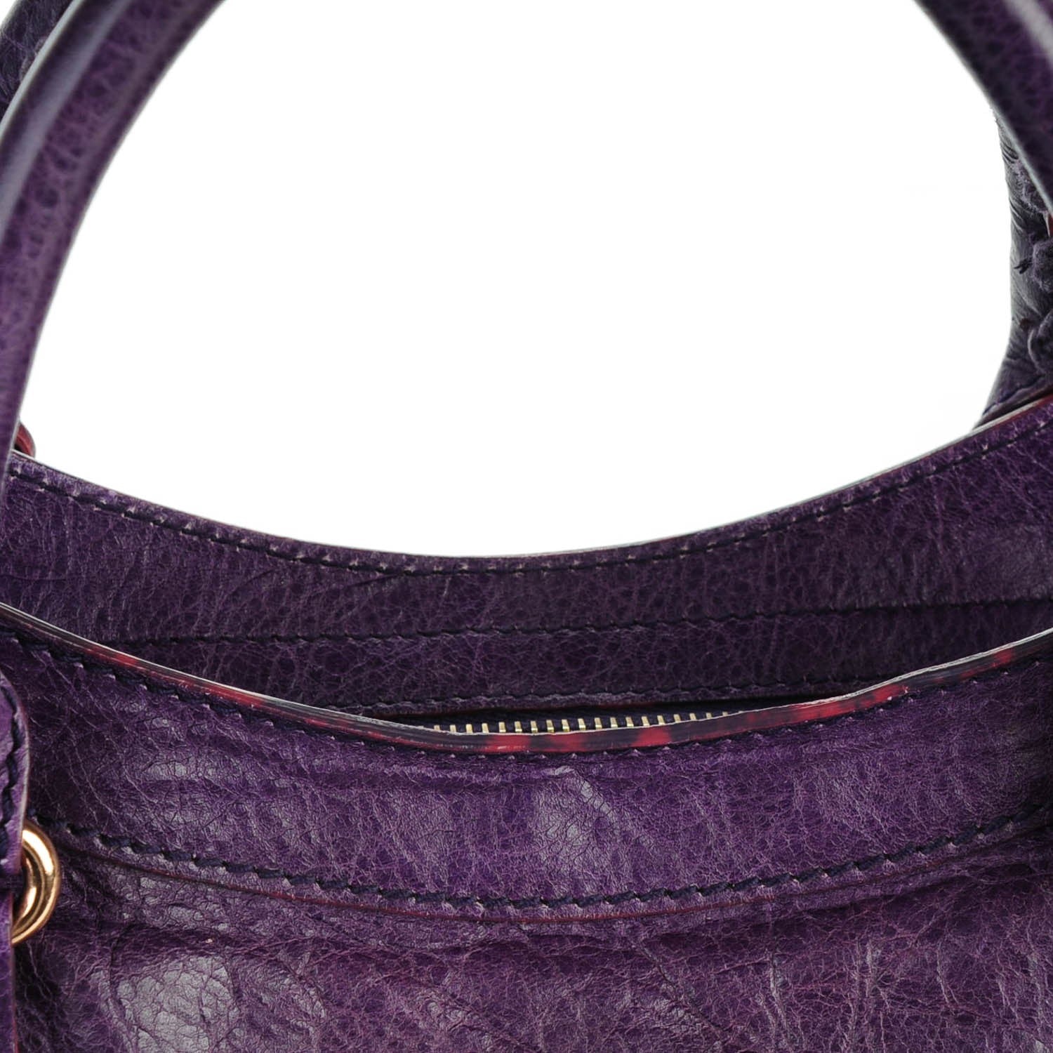 Balenciaga Agneau Giant 12 Rose Gold Hardware City Dark Violet 9 of 12