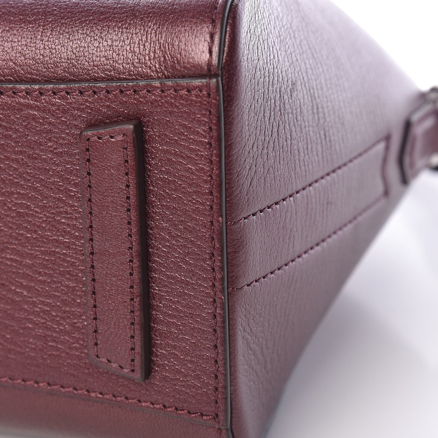 Givenchy Metallic Sugar Goatskin Mini Antigona Oxblood 11 of 11