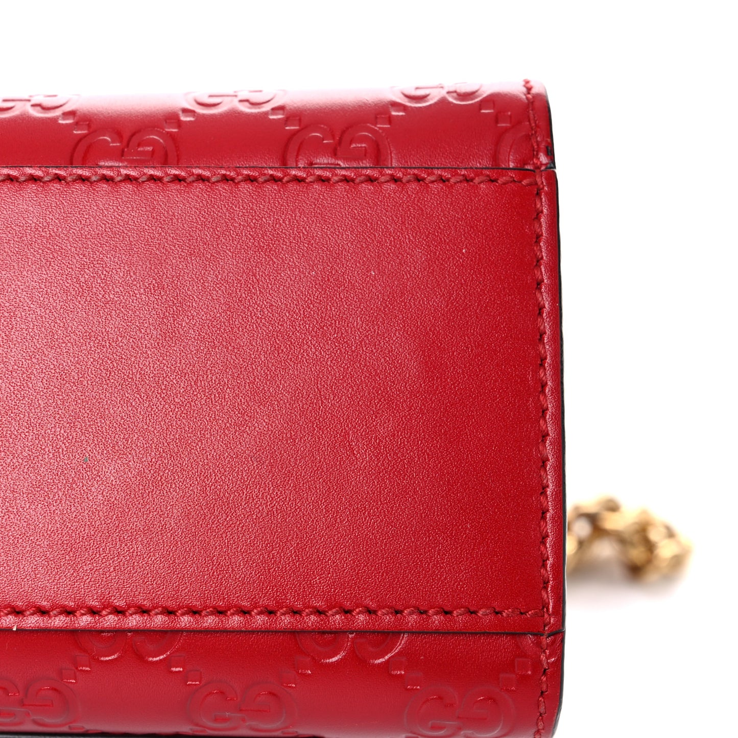 Guccissima Medium Padlock Shoulder Bag Hibiscus Red