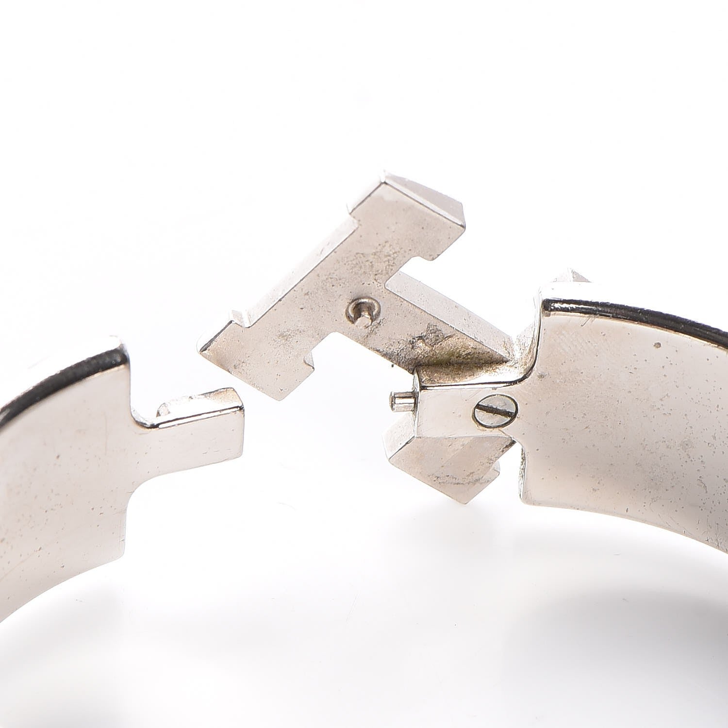 Hermes Enamel Wide Clic Clac H Bracelet GM Bleu Atoll 4 of 5