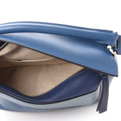 Loewe Calfskin Small Puzzle Bag Marine Stone Steel Blue 5 of 11