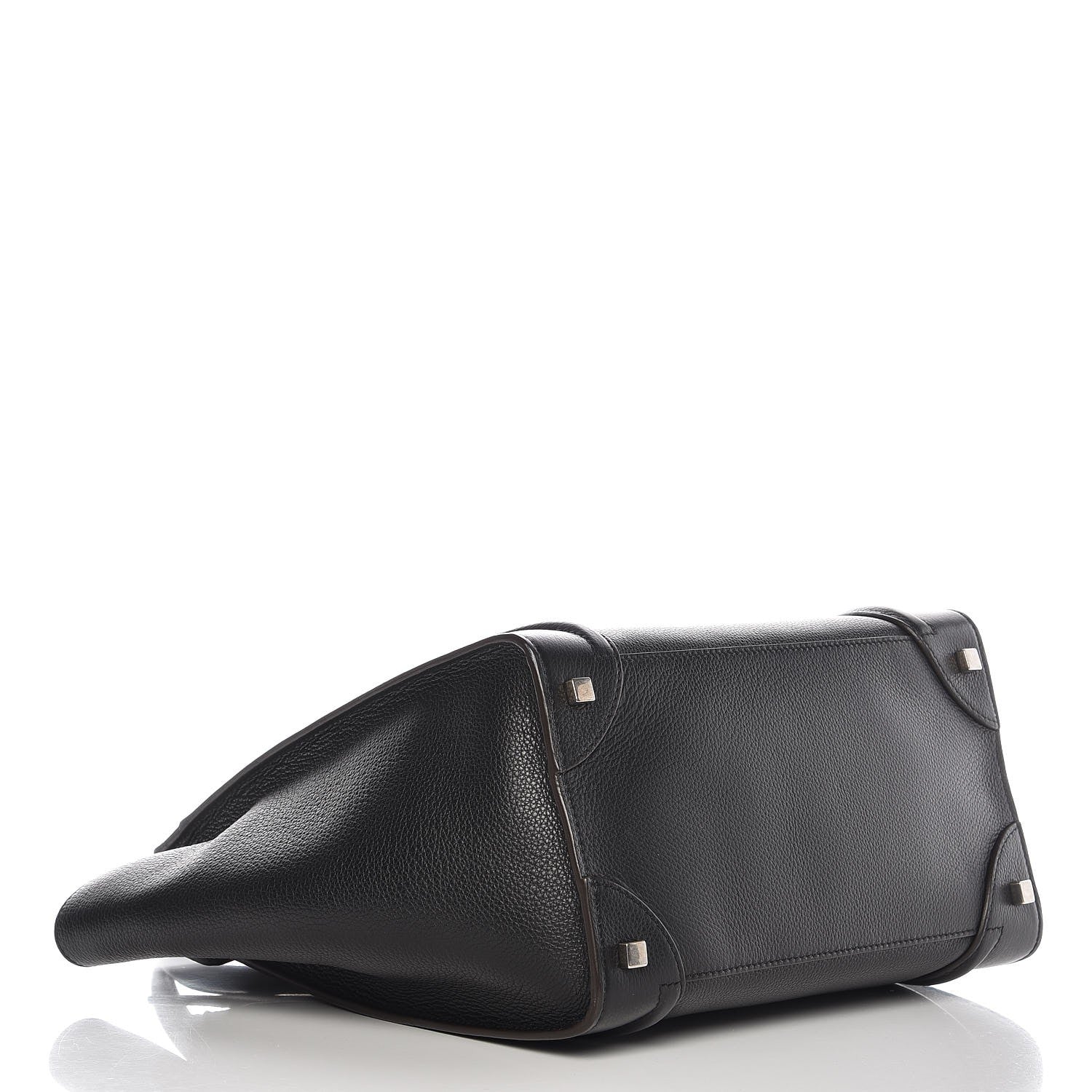Celine Drummed Calfskin Mini Luggage Black 4 of 11