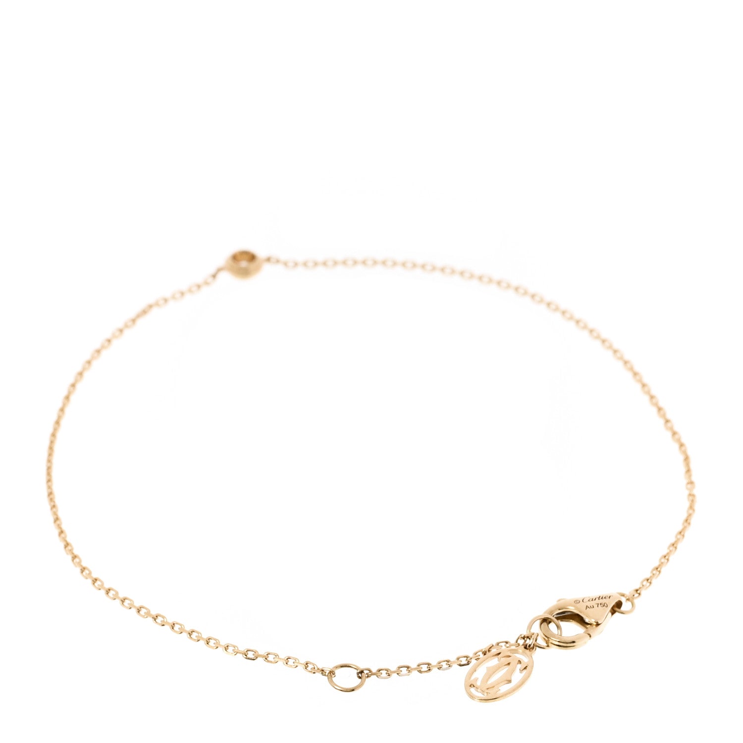 Cartier 18K Yellow Gold Diamond XS D'Amour Bracelet 2 of 3