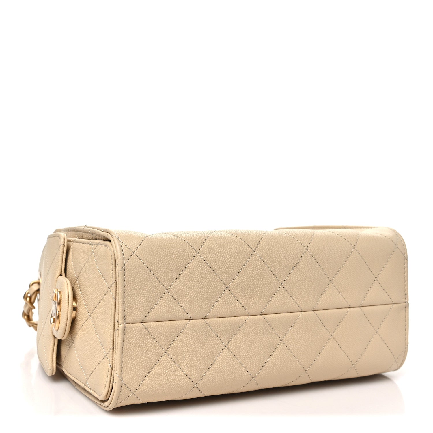 Chanel Caviar Quilted Mini Chanel 25 Handbag Beige 4 of 11