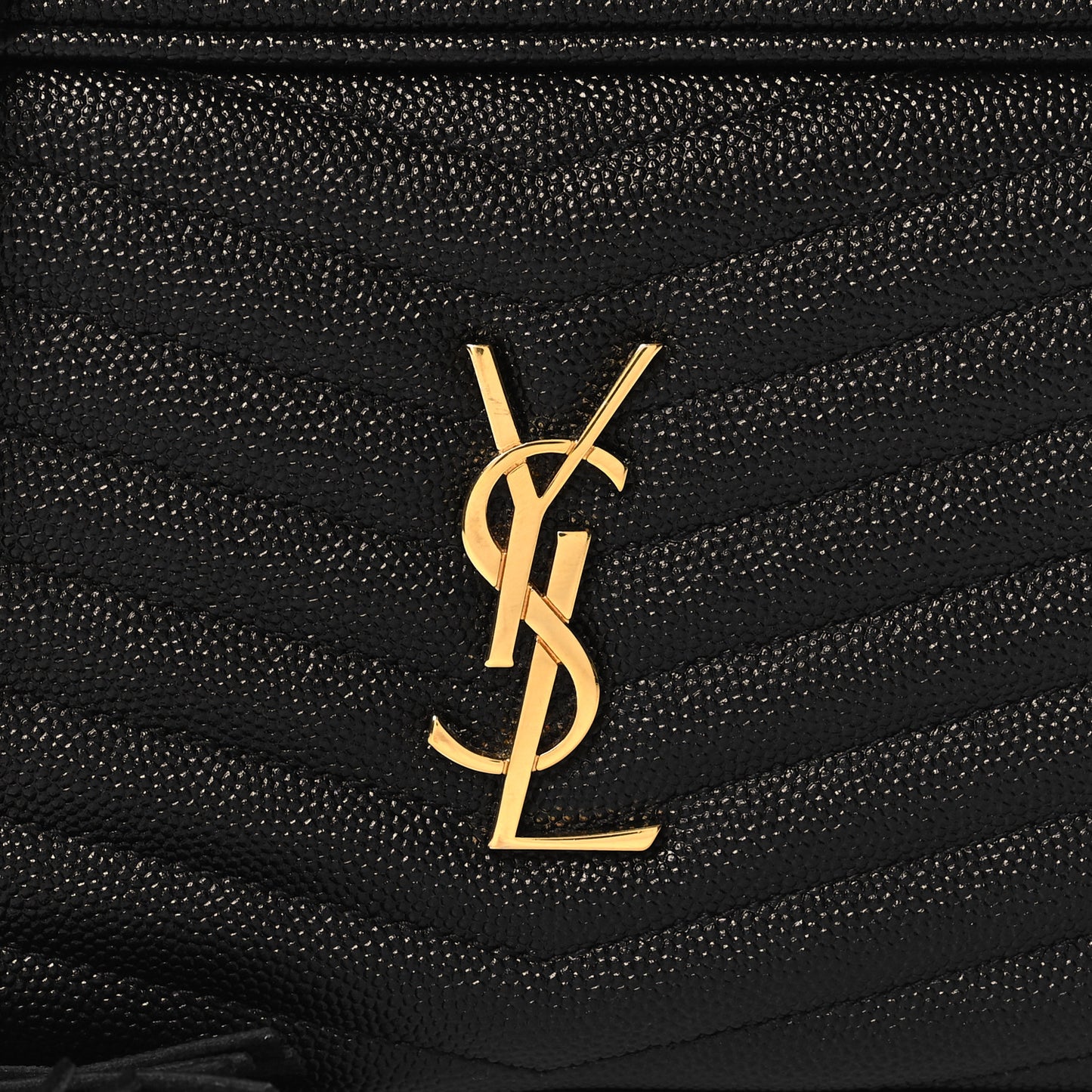 Grain De Poudre Matelasse Monogram Mini Lou Camera Bag Black
