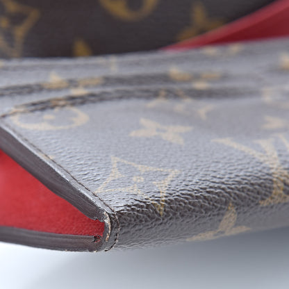 Louis Vuitton Monogram Emilie Wallet Red 7 of 9