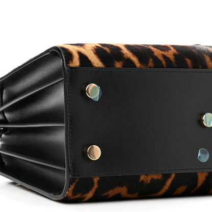Saint Laurent Pony Effect Calfskin Leopard Print Baby Supple Sac De Jour 8 of 9