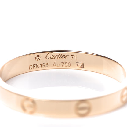 Cartier 18K Yellow Gold 3.5mm LOVE Wedding Band Ring 71 13.5 4 of 4