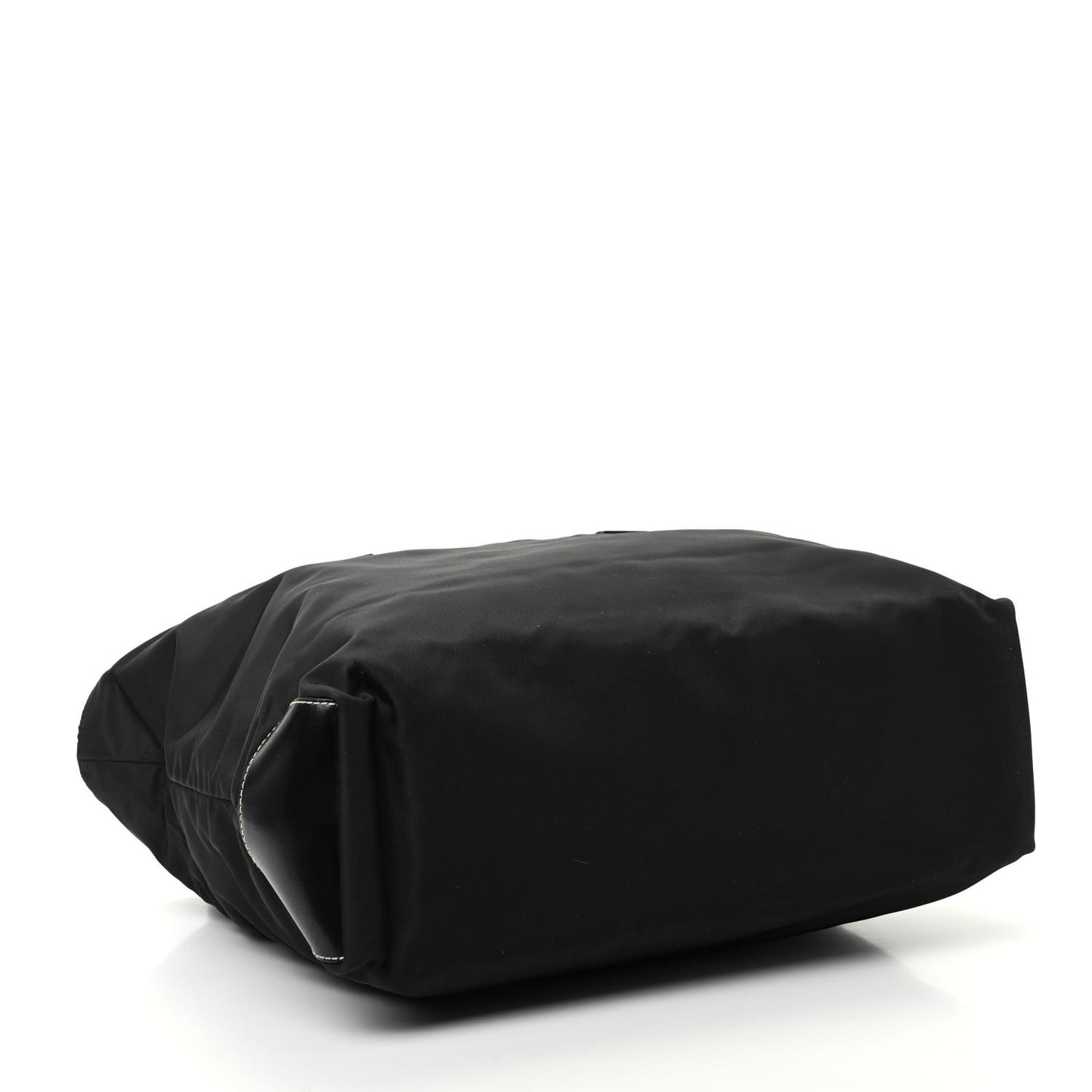 Tessuto Nylon Calfskin Tote Black