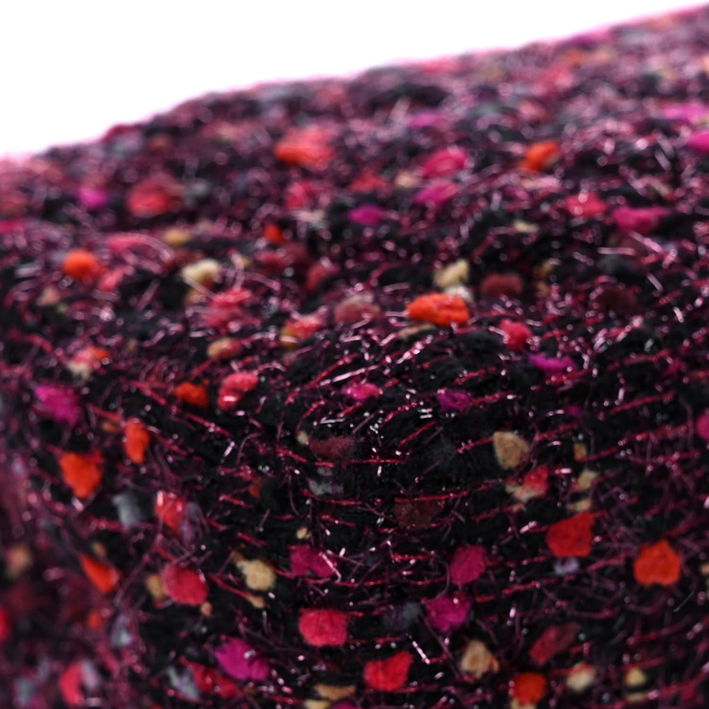 Tweed Quilted Mini Rectangular Flap Pink Multicolor