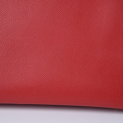 Hermes Epsom Candy Birkin 35 Rouge Casaque Bleu Thalassa 33 of 39