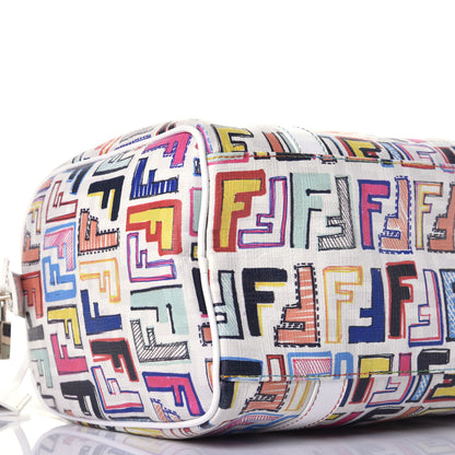 Fendi Zucca Spalmati Vitello FF Multicolor Forever Boston Multicolor White 8 of 9