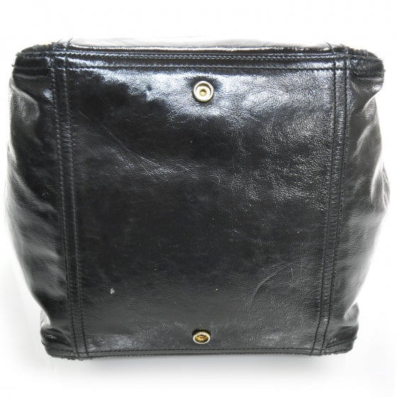 Patent Large Downtown Tote Black