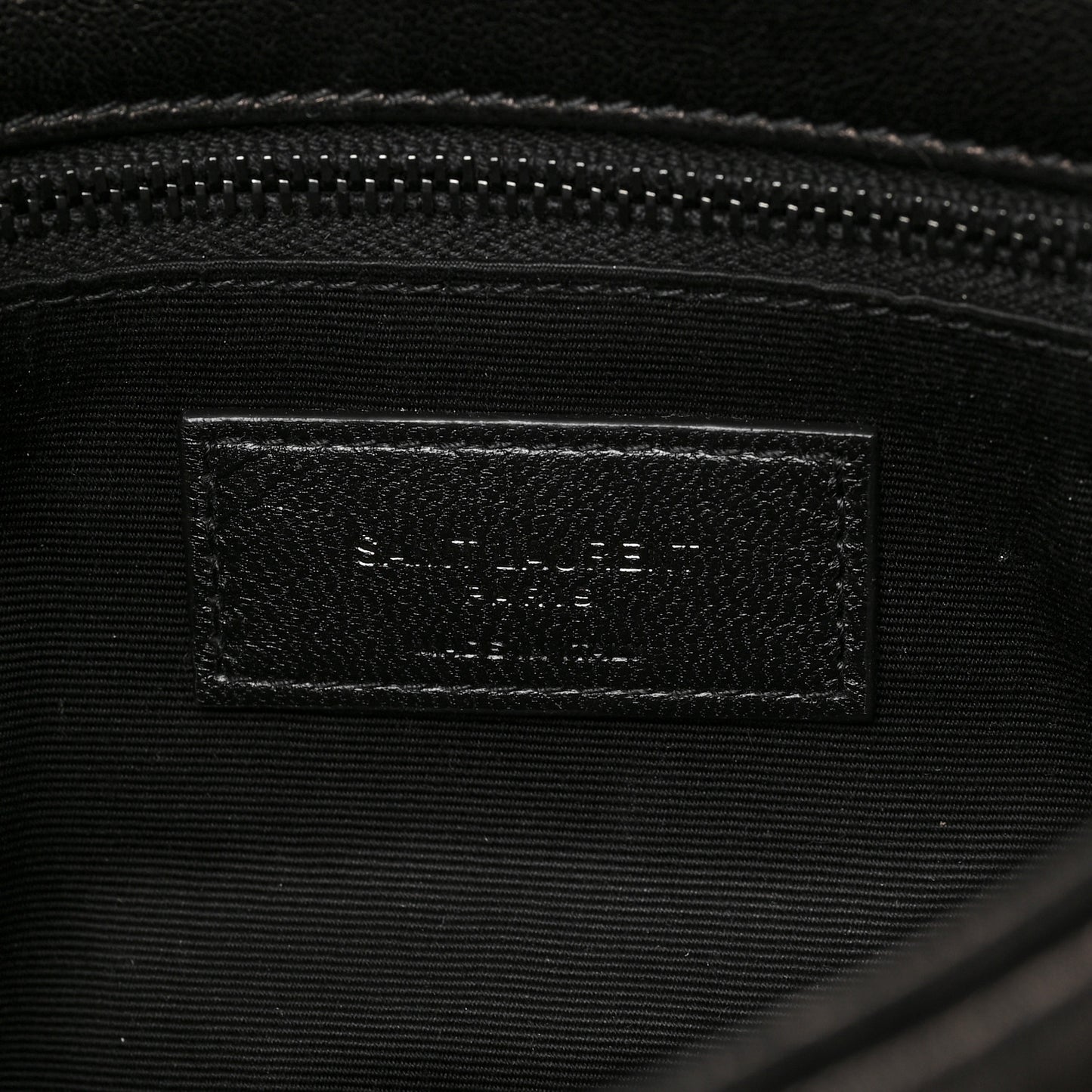 Calfskin Quilted Toy Loulou Puffer Monogram Monochrome Chain Satchel Black