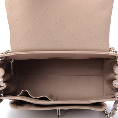 Chanel Lambskin Quilted CC Accordion Shopping Bag Beige 5 of 11