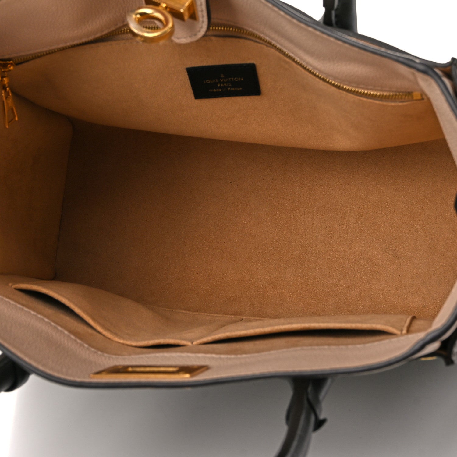 Louis Vuitton Calfskin Monogram On My Side MM Laurier Green Toffee Latte Beige 5 of 9
