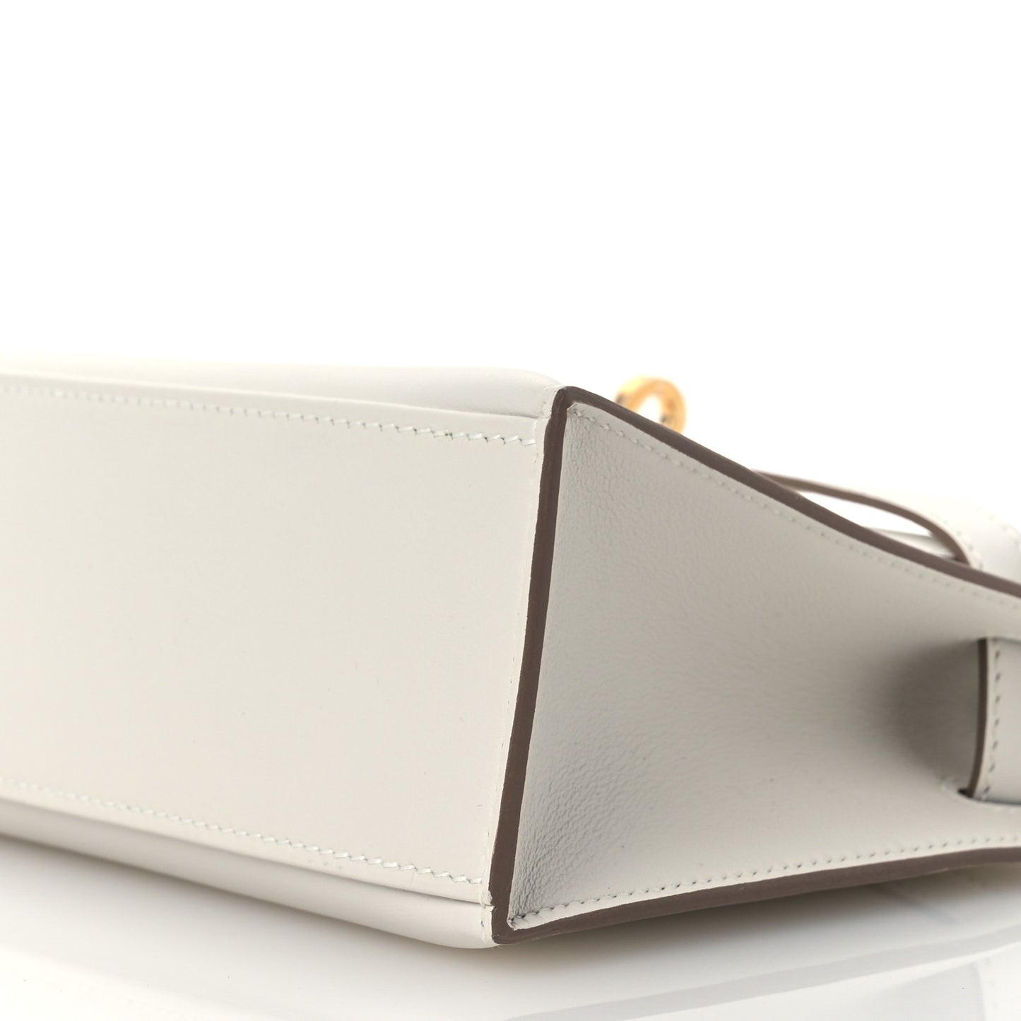 Swift Kelly Pochette Clutch Parchemin Craie