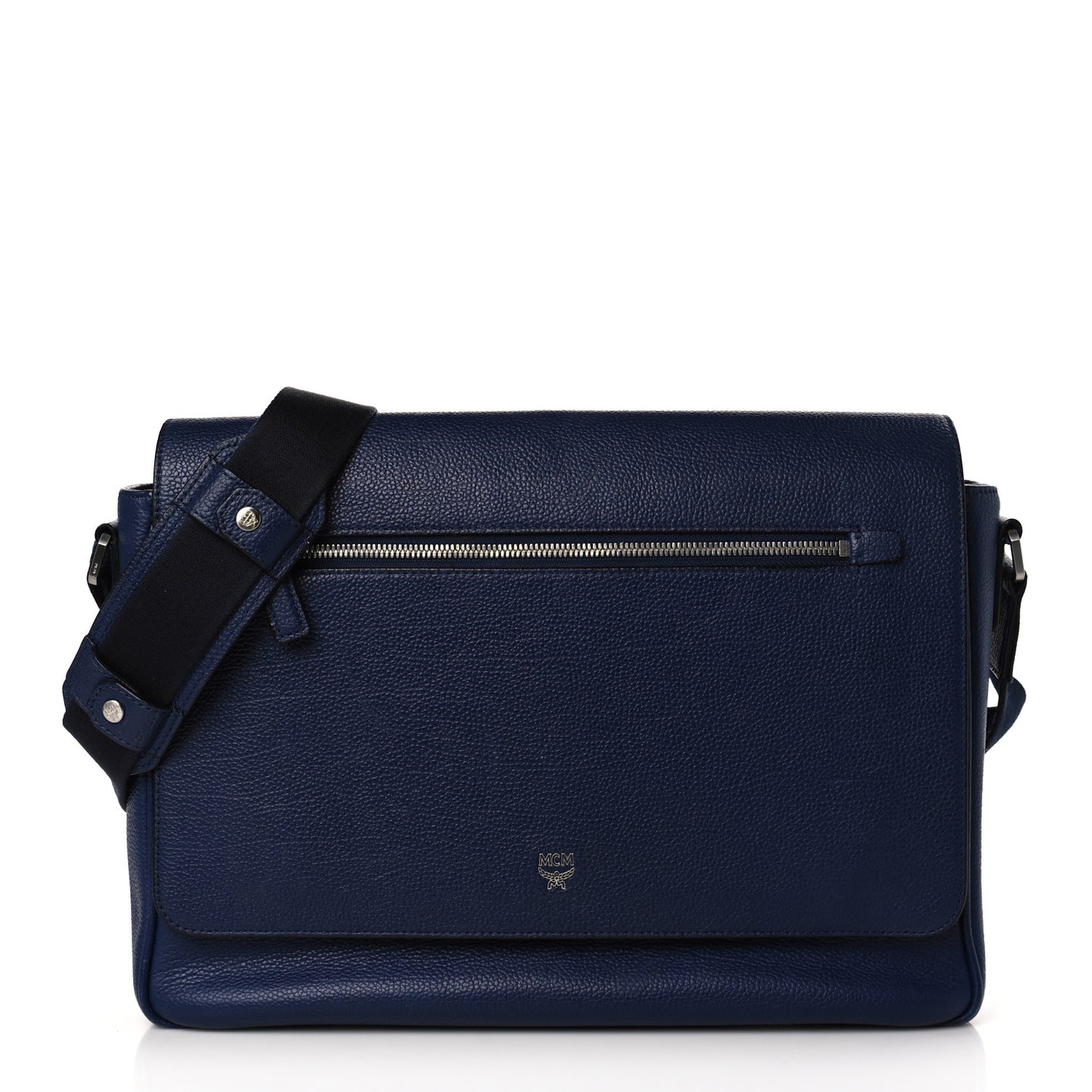 Calfskin Messenger Bag Blue