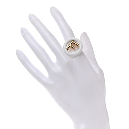 Fendi Metal Resin F is Fendi Ring Gold 2 of 6