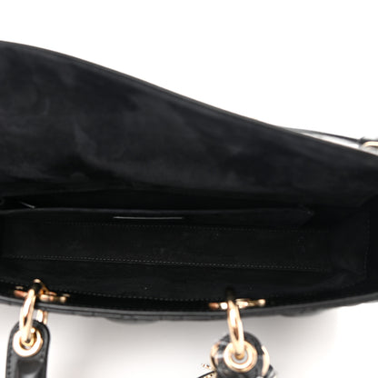 Christian Dior Lambskin Cannage Lady D-Joy Black 5 of 14
