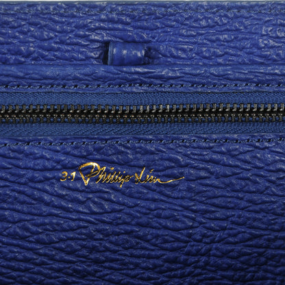 3.1 Phillip Lim 3.1 Textured Calfskin Large Pashli Satchel Cobalt 6 of 8