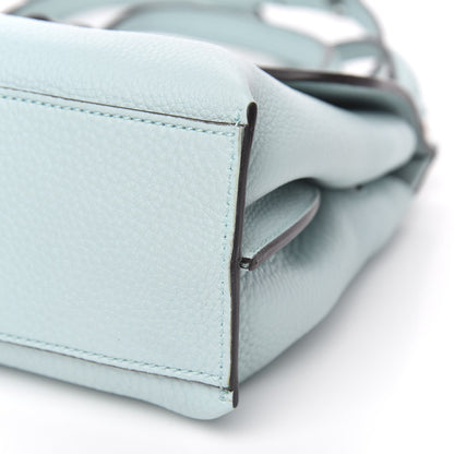 Gucci Pebbled Calfskin Small Bamboo Daily Top Handle Bag Pastel Blue 8 of 8