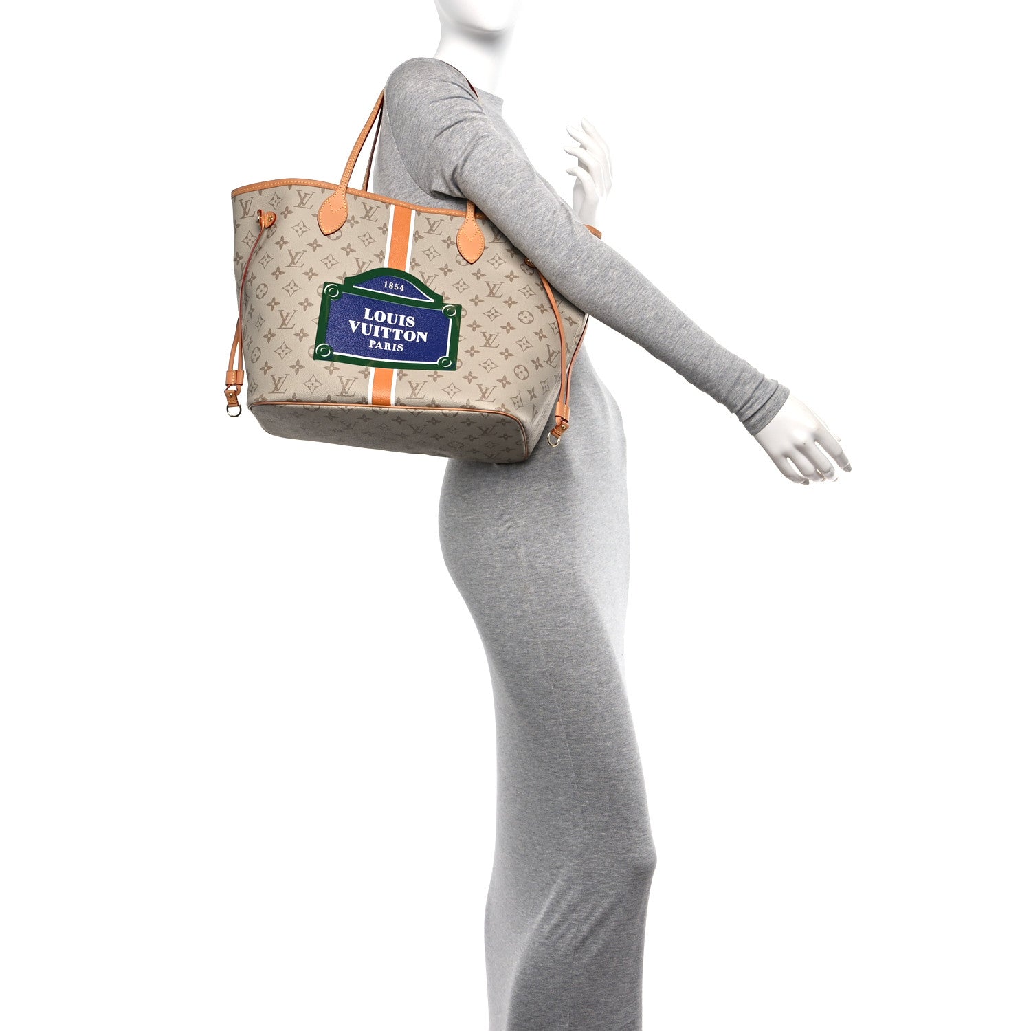 Louis Vuitton Monopaname Neverfull MM Beige Ocher 2 of 10