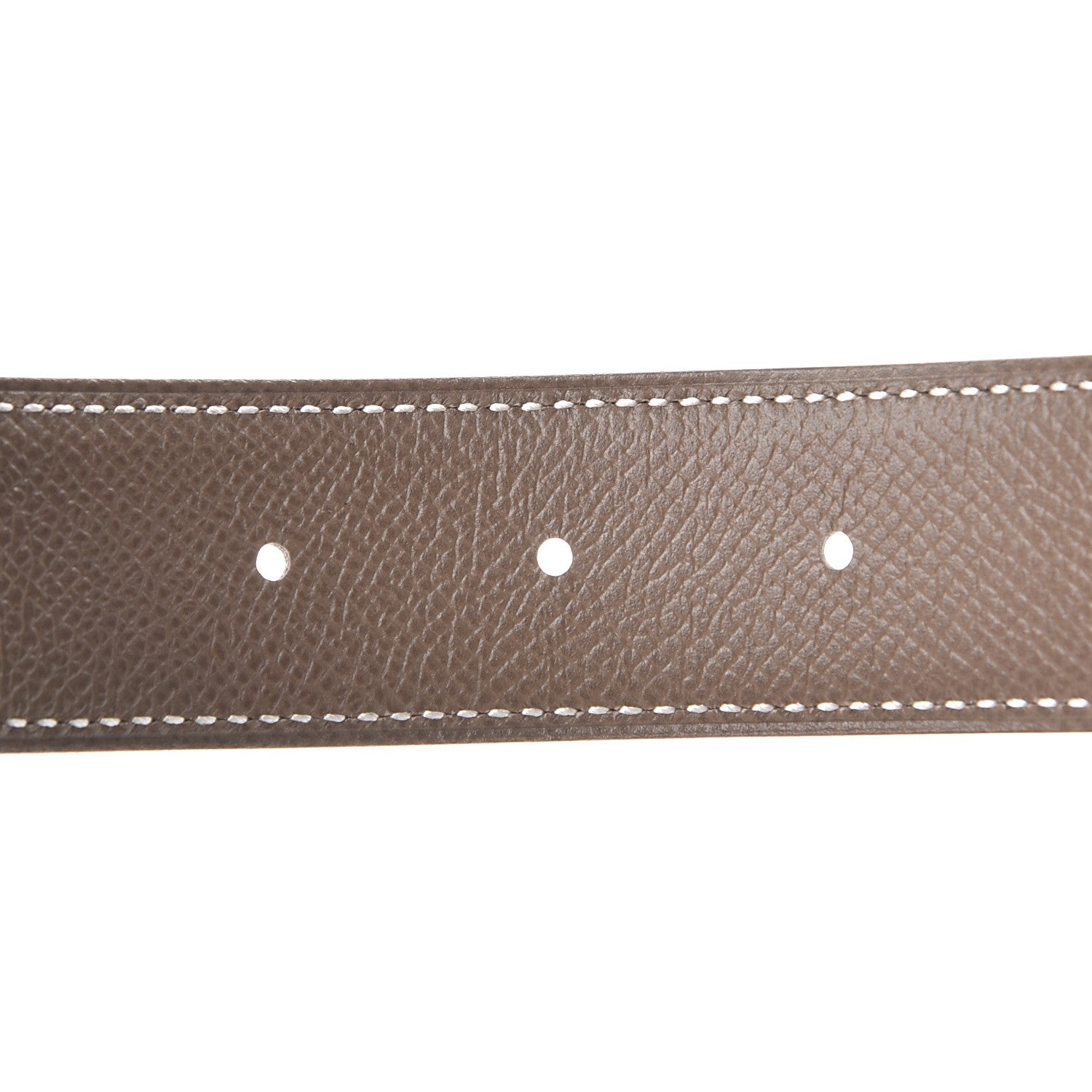 Hermes Swift Epsom 32mm Belt Strap 80 Black Etoupe 4 of 6