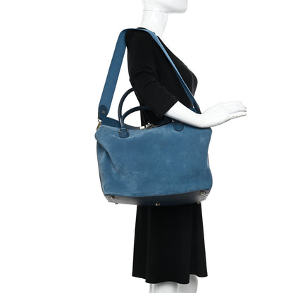 Hermes Veau Grizzly Swift Toolbox 33 Bleu Tempete 3 of 13