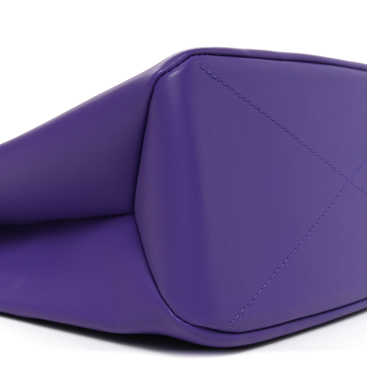Calfskin Mini Shopper Tote Purple