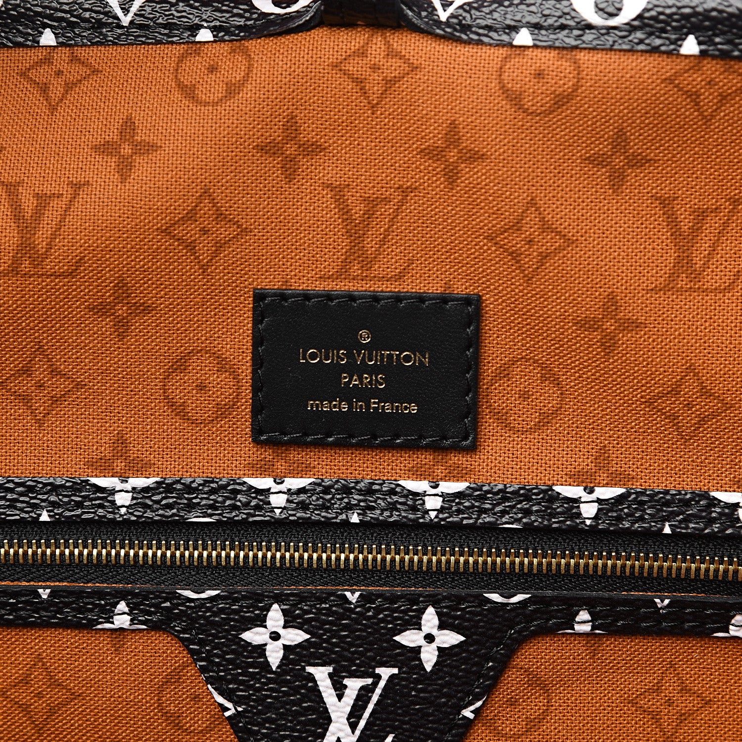 Louis Vuitton Monogram Giant Crafty Neverfull MM Creme Caramel 5 of 9