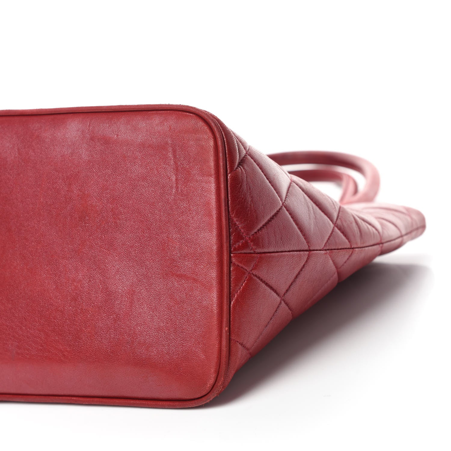Chanel Lambskin Quilted Medallion Tote Red 7 of 12