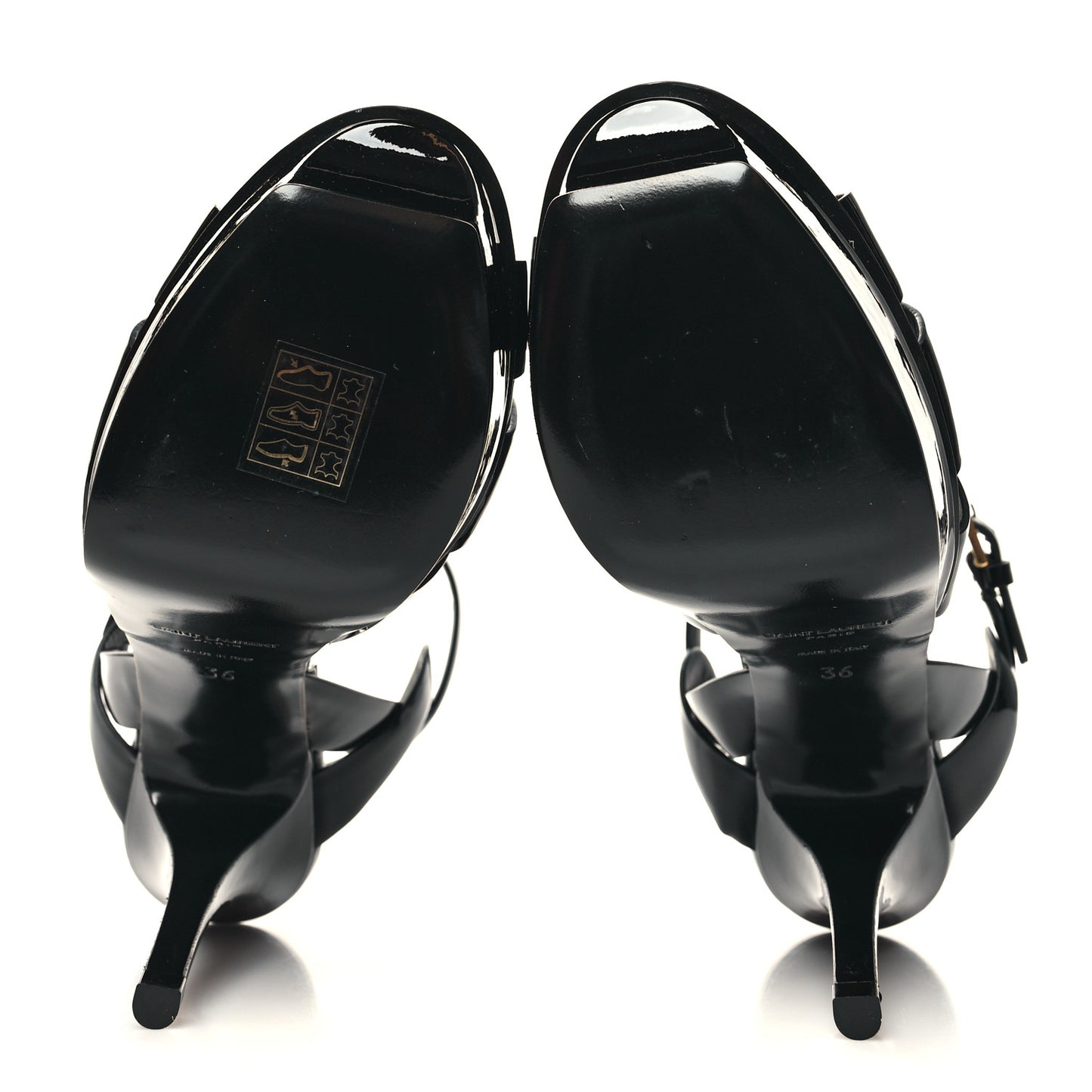 Patent Tribute 105 Platform Sandals 36 Black