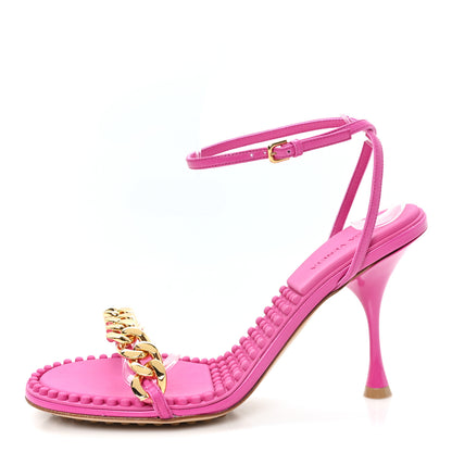 Bottega Veneta Lambskin Dot 90mm Sandals 39.5 Hollyhock 1 of 9