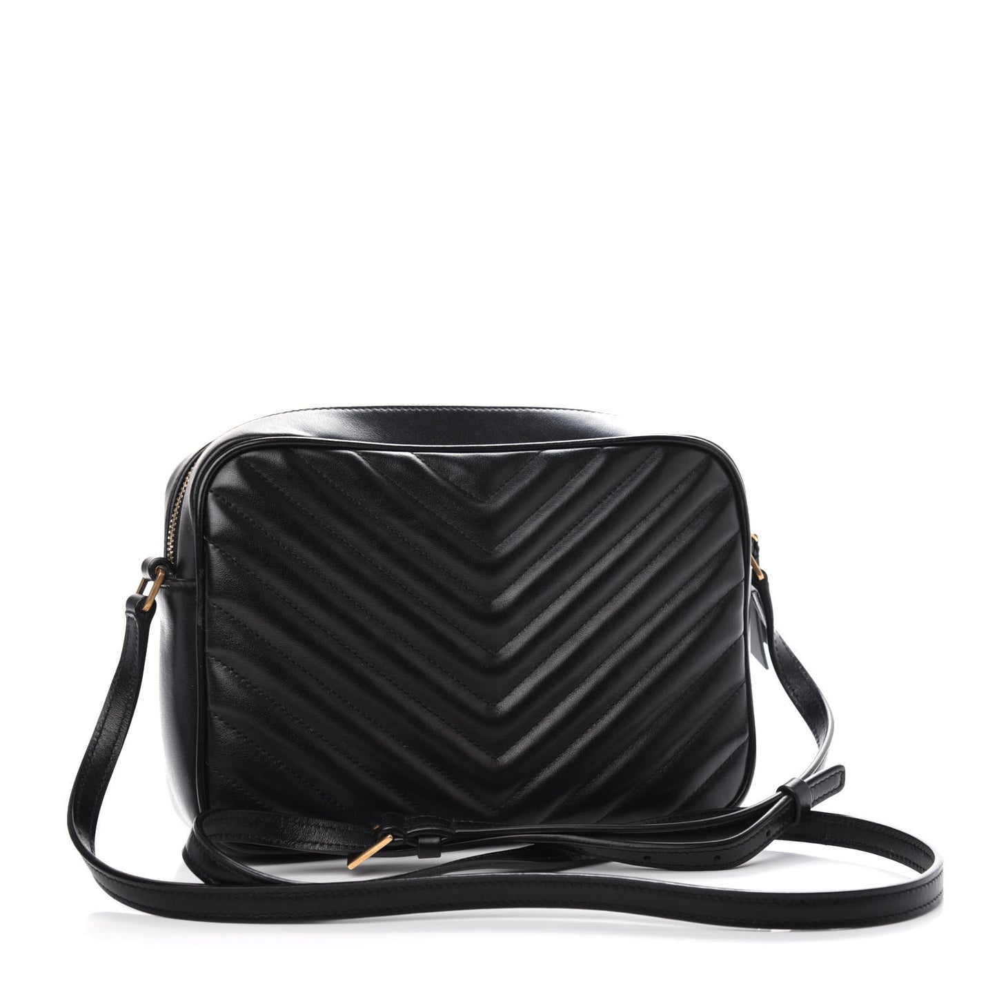 Calfskin Matelasse Monogram Lou Camera Bag Black