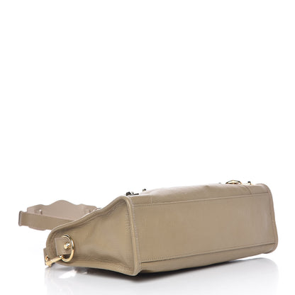 Balenciaga Chevre Gold Metallic Edge Hardware S City Beige Latte 4 of 10