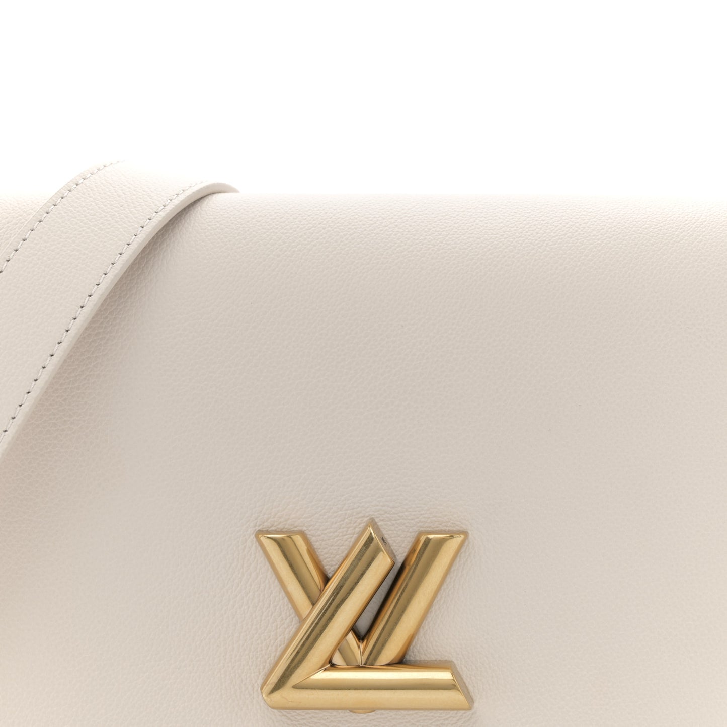 Calfskin Soft Twist Shoulder Bag Quartz