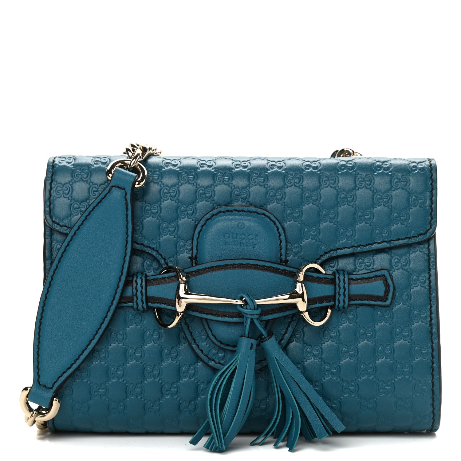 Gucci Microguccissima Mini Emily Shoulder Bag Deep Cobalt 1 of 10