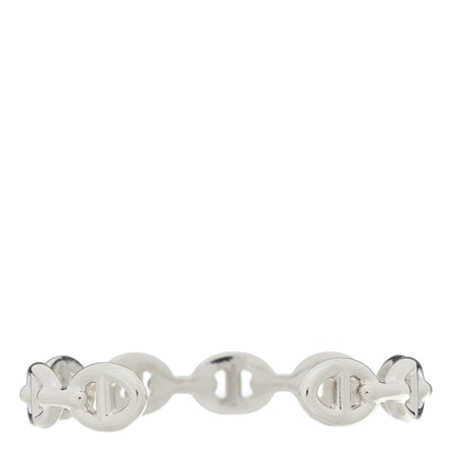 Hermes Sterling Silver MM Chaine d'Ancre Enchainee Cuff Bracelet SH 2 of 3